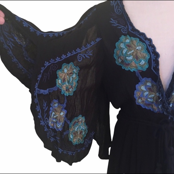 Free People Cora Boho Embroidered Mini Dress - Picture 11 of 13